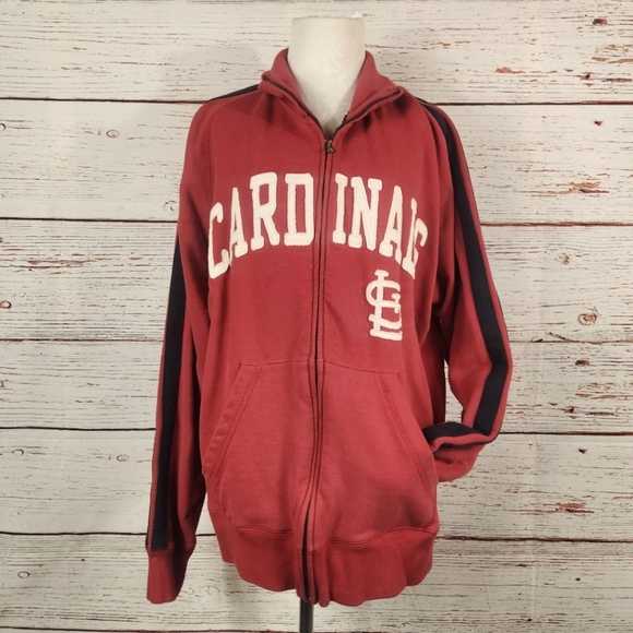 St. Louis Cardinals Banner Supply Co. Track Jacket Zip Up Men’s XL Unisex - Picture 1 of 7